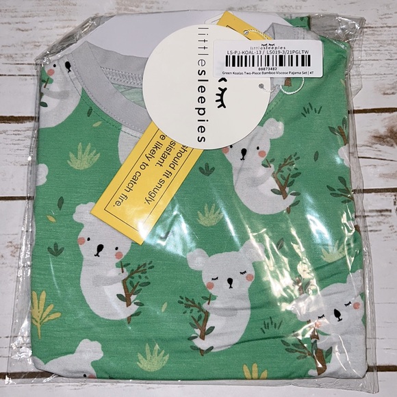 Little Sleepies Pajamas Nwt Little Sleepies Green Koalas 2 Piece